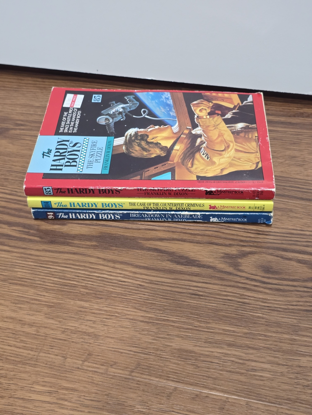 The Hardy Boys Vintage Paperback Book Set - Red, Yellow, Blue Spines